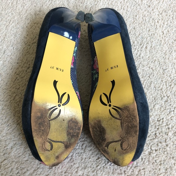 SOLD Poetic Licence London Summer Bloom Peep Toe H - Picture 5 of 8